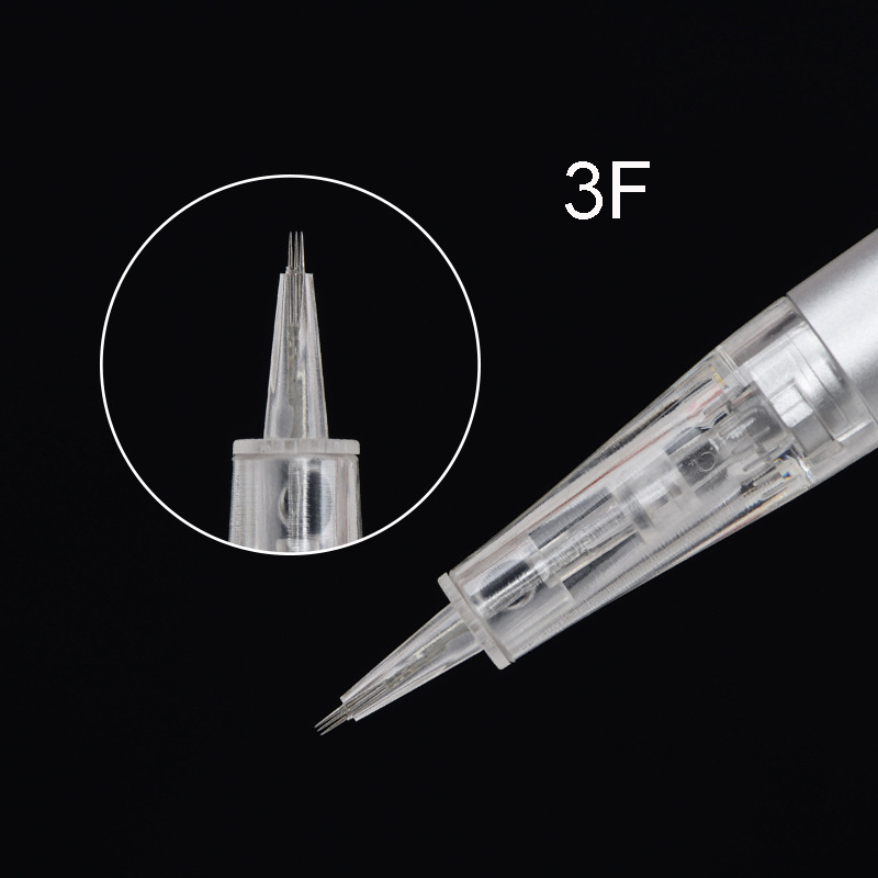 100pcs dr pen mym Bayonet Cartridge Needle 1D 1R 2R 3R 3F 5R 5F 7R 7F , Permanent Makeup needle for makeup tattoo eyebrow 220316