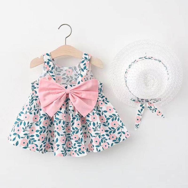 Girl's Dresses Melario Baby Girls 2022 Summer Born Square Neck Suspender Dress Girl Print Bow Princess With SunhatGirl's, Am2072-pink
Girl's Dresses Melario Baby Girls 2022 Summer Born Square Neck Suspender Dress Girl Print Bow Princess With SunhatGirl's, Am2072-pink