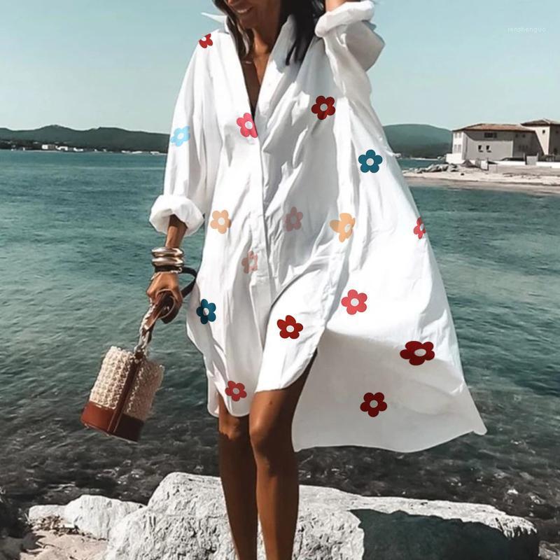 Casual Dresses Vestidos De Verano Loose Summer Dress Women' Floral Printed Beach Sundress Long Sleeve V Neck Bohemian 2022 Robes, Blue
Casual Dresses Vestidos De Verano Loose Summer Dress Women' Floral Printed Beach Sundress Long Sleeve V Neck Bohemian 2022 Robes, Blue