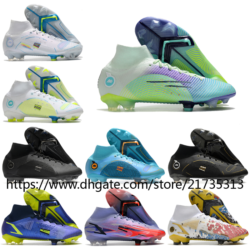 Soccer Football Boots Mercurial Superfly 8 Elite FG Dream Speed 5 Shoes High Ankle Comfortable Training White Blue Black Purple Green Men Soccer Cleats Size US6.5-12
Soccer Football Boots Mercurial Superfly 8 Elite FG Dream Speed 5 Shoes High Ankle Comfortable Training White Blue Black Purple Green Men Soccer Cleats Size US6.5-12