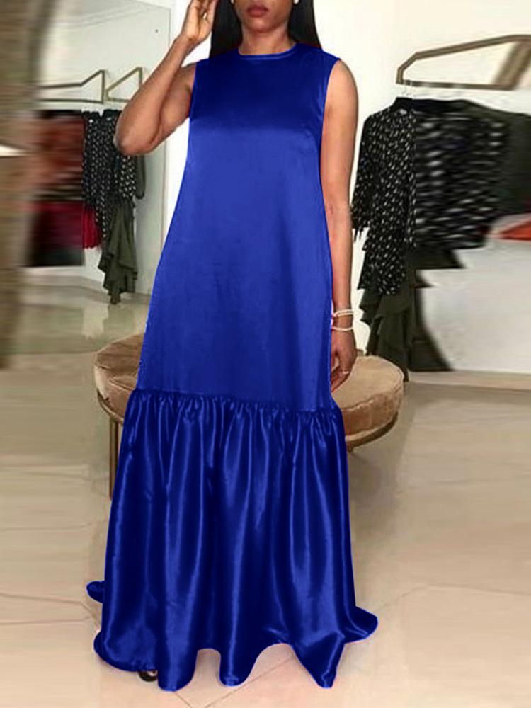 Casual Dresses Women Satin Silk Maxi Dress 2022 Summer Sexy Sleeveless Pleated Evening Party Tank Loose Vestidos RobeCasual, Black
Casual Dresses Women Satin Silk Maxi Dress 2022 Summer Sexy Sleeveless Pleated Evening Party Tank Loose Vestidos RobeCasual, Black