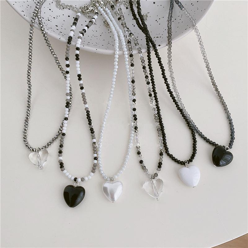 Pendant Necklaces Kpop Goth Harajuku Black Transparent Heart Beaded Choker Necklace For Women Collares Aesthetic Grunge Y2k EMO JewelryPenda
Pendant Necklaces Kpop Goth Harajuku Black Transparent Heart Beaded Choker Necklace For Women Collares Aesthetic Grunge Y2k EMO JewelryPenda