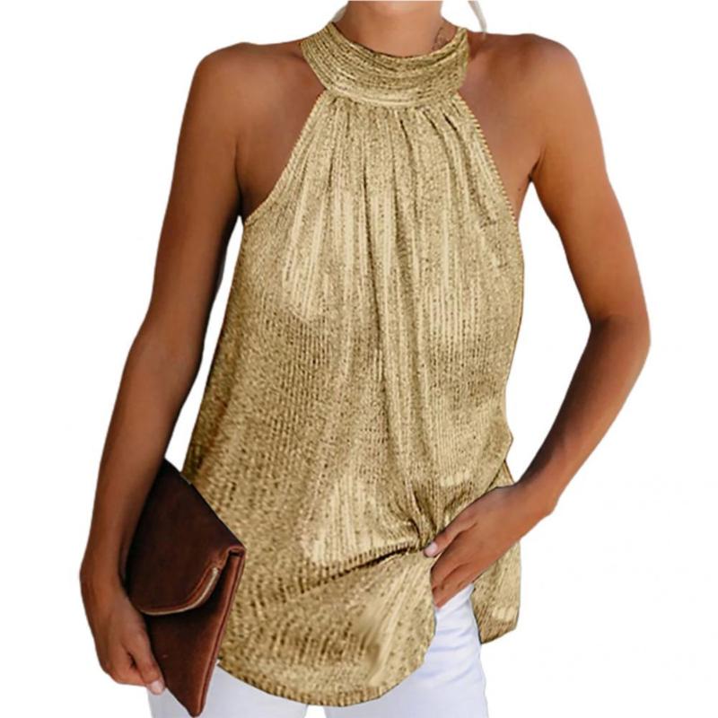 Women's Blouses & Shirts Classic Summer Blouse Off Shoulder Lightweight O-neck Halter Pullover Vest Women T-shirtWomen's, Silver
Women's Blouses & Shirts Classic Summer Blouse Off Shoulder Lightweight O-neck Halter Pullover Vest Women T-shirtWomen's, Silver