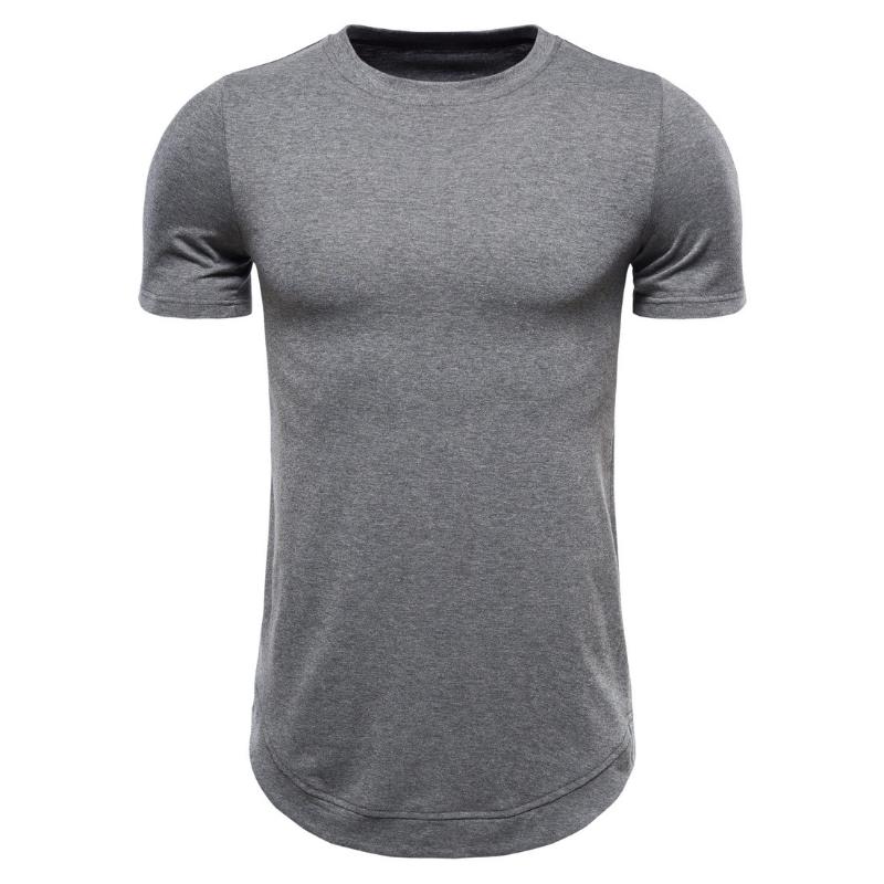 Men's T-Shirts Men's Long Solid Color Short Sleeve T-shirt Eur Size Half Bottom TeeMen's, Black
Men's T-Shirts Men's Long Solid Color Short Sleeve T-shirt Eur Size Half Bottom TeeMen's, Black