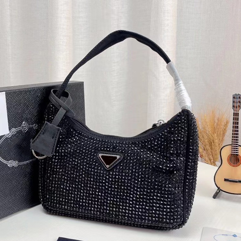 Nylon Designers Bags Womens Diamond handbags Top-quality Glitter handbag Canvas bag Hobo crystal shoulder bag women Chest pack fashio, Black diamond white
Nylon Designers Bags Womens Diamond handbags Top-quality Glitter handbag Canvas bag Hobo crystal shoulder bag women Chest pack fashio, Black diamond white
