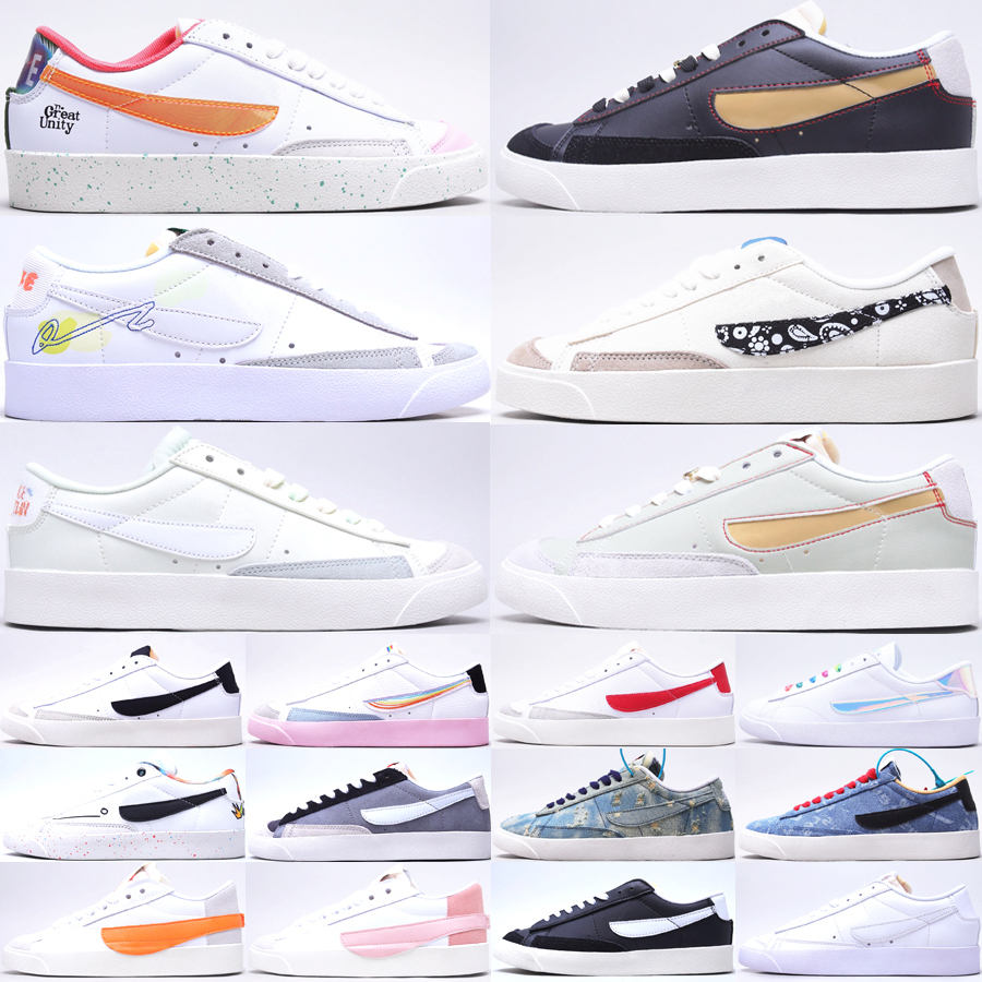 

Shoes Top Blazers Low Men Women Casual High Quality 77 Vintage Jumbo White Black Make it Count Pink Oxford Sea Glass Outdoor Skateboard, #01 sea glass