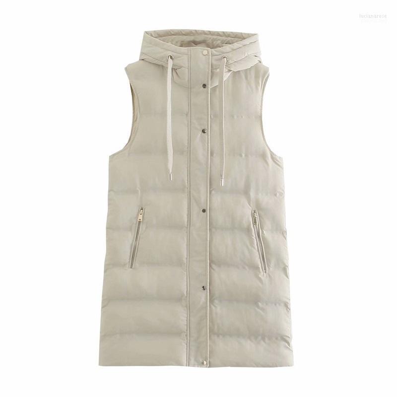 Women's Vests Women 2022 Fashion Hooded With Drawstring Zip-up Padded Waistcoat Vintage Sleeveless Pocket Female Vest Coat Streetwear Luci22, As picture
Women's Vests Women 2022 Fashion Hooded With Drawstring Zip-up Padded Waistcoat Vintage Sleeveless Pocket Female Vest Coat Streetwear Luci22, As picture