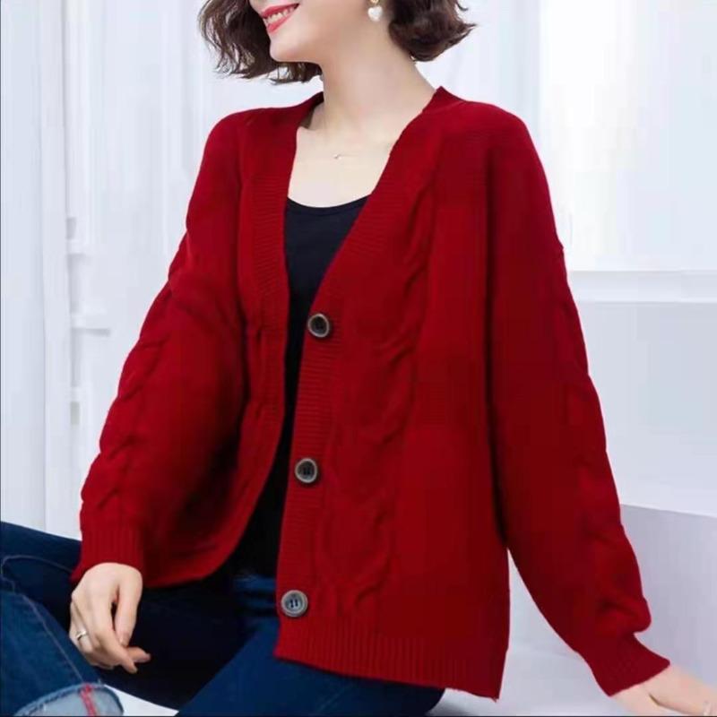 Women' Knits & Tees Women Knitted Cute Fashion Loose Sweater Spring Autumn V-Neck Office Long Sleeve Harajuku Casual All-Match Cardigan Coa, Denim blue
Women' Knits & Tees Women Knitted Cute Fashion Loose Sweater Spring Autumn V-Neck Office Long Sleeve Harajuku Casual All-Match Cardigan Coa, Denim blue
