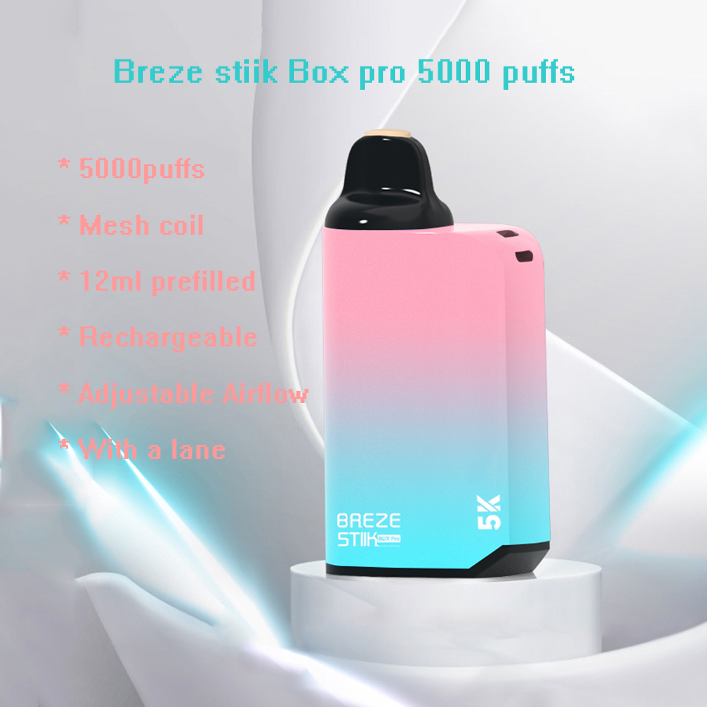 new electronic cigarette device mesh coil disposable vape 5000 puffs breze stiik box pro vapes puff bar e-cigarettes prefilled pods 12 ml cartridge vapor pen Vs bang
new electronic cigarette device mesh coil disposable vape 5000 puffs breze stiik box pro vapes puff bar e-cigarettes prefilled pods 12 ml cartridge vapor pen Vs bang