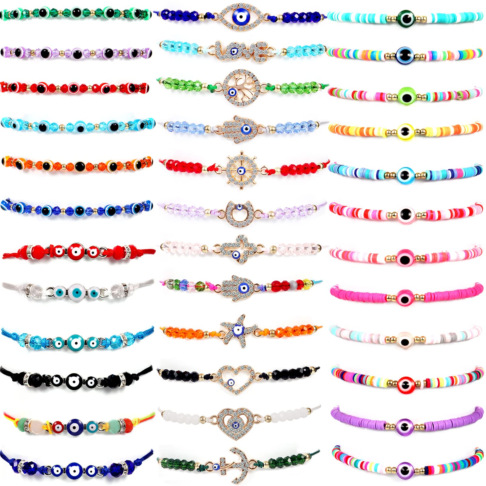 Charm Bracelets Evil Eye Pack For Women Girls Boys - Adjustable Mexican With Blue Red Black String Knot Handmade Beads amozt
Charm Bracelets Evil Eye Pack For Women Girls Boys - Adjustable Mexican With Blue Red Black String Knot Handmade Beads amozt