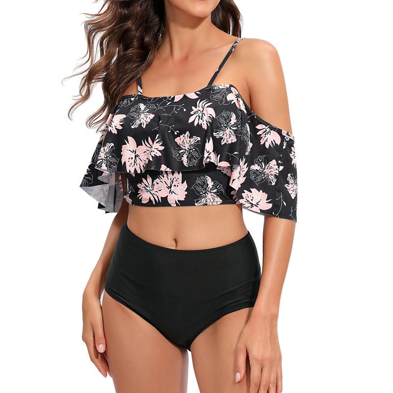 Women' Swimwear Swimsuit Sexy Plus Size High Waist Printed Women Bikini Set Beachwear Push Up Bathing Suit Female Two PieceWomen, Bk
Women' Swimwear Swimsuit Sexy Plus Size High Waist Printed Women Bikini Set Beachwear Push Up Bathing Suit Female Two PieceWomen, Bk