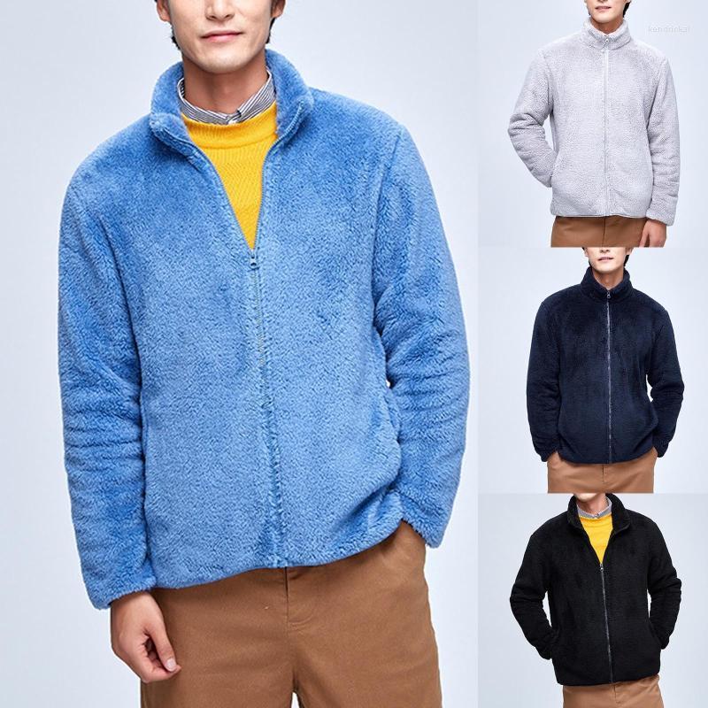 Men's Wool & Blends Autumn Winter Coat Women Solid Fleece Warm For Men Double-sided Plush Zipper Outwear Streetwear Kend22, Black
Men's Wool & Blends Autumn Winter Coat Women Solid Fleece Warm For Men Double-sided Plush Zipper Outwear Streetwear Kend22, Black