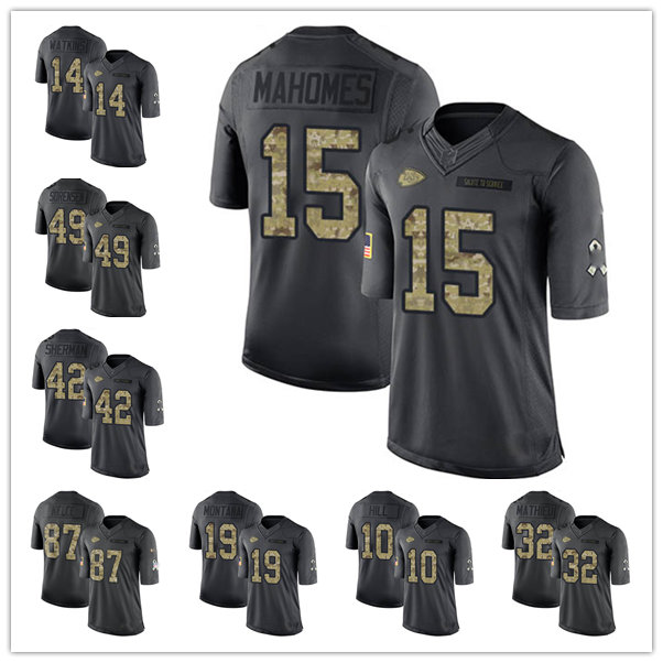 Jersey Kansas''City''Chiefs''MEN WOMEN YOUTH Patrick Mahomes II Travis Kelce LeSean McCoy Limited Football Black 2016 Salute to Service
Jersey Kansas''City''Chiefs''MEN WOMEN YOUTH Patrick Mahomes II Travis Kelce LeSean McCoy Limited Football Black 2016 Salute to Service