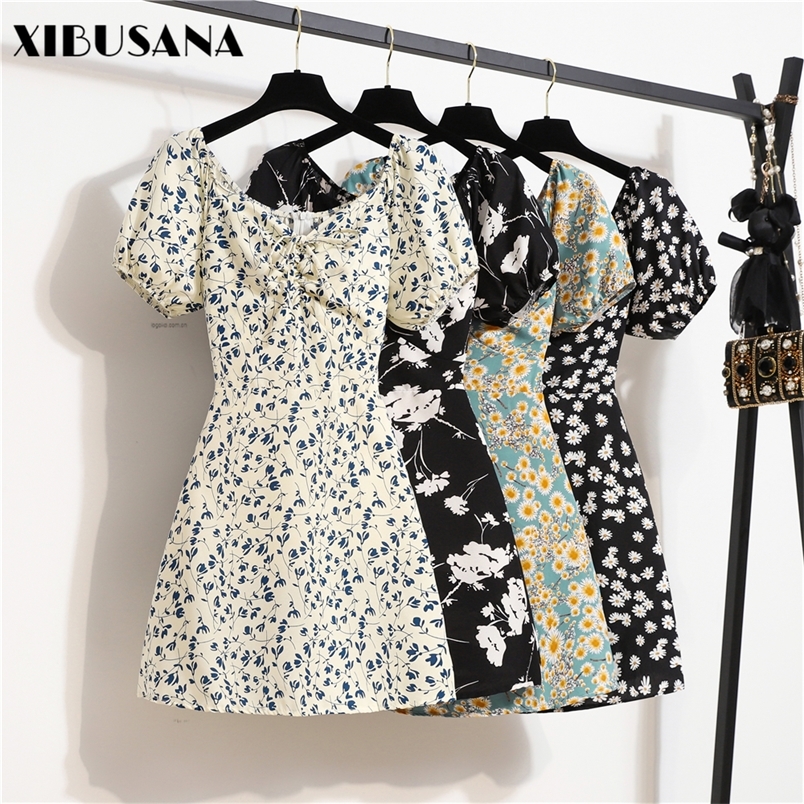 Womens Mini Sexy Dresses Summer Beach Floral Printed Shirring Pleated Elegant Short Puffy Sleeve Dress Korea Female Vestidos 220613, F34-6 without zipper
Womens Mini Sexy Dresses Summer Beach Floral Printed Shirring Pleated Elegant Short Puffy Sleeve Dress Korea Female Vestidos 220613, F34-6 without zipper