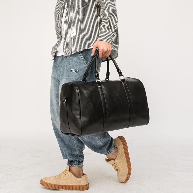 Duffel Bags High Capacity Soft Skin Leather Military Training Bag Durable For Men's And Women's Gym Travel BagDuffel, Black
Duffel Bags High Capacity Soft Skin Leather Military Training Bag Durable For Men's And Women's Gym Travel BagDuffel, Black