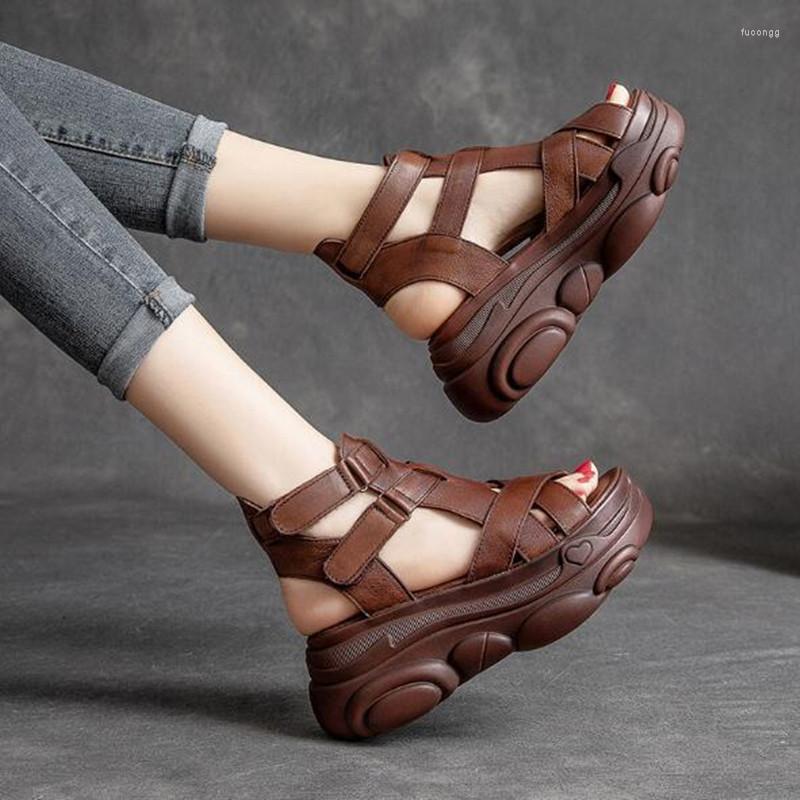 Sandals Fashion Wedge For Women Summer Casual Non-slip Peep Toe Platform Shoes Rubber Sole Buckle Elegant Heels ShoesSandals, Brown 2
Sandals Fashion Wedge For Women Summer Casual Non-slip Peep Toe Platform Shoes Rubber Sole Buckle Elegant Heels ShoesSandals, Brown 2