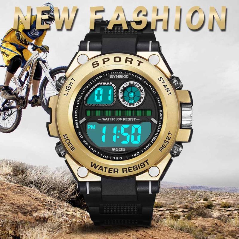 Wristwatches Digital Watches For Men 50M Waterproof Clock Alarm Reloj Hombre Dual Display Wristwatch Quartz Military Watch Sport 2022, Gold
Wristwatches Digital Watches For Men 50M Waterproof Clock Alarm Reloj Hombre Dual Display Wristwatch Quartz Military Watch Sport 2022, Gold