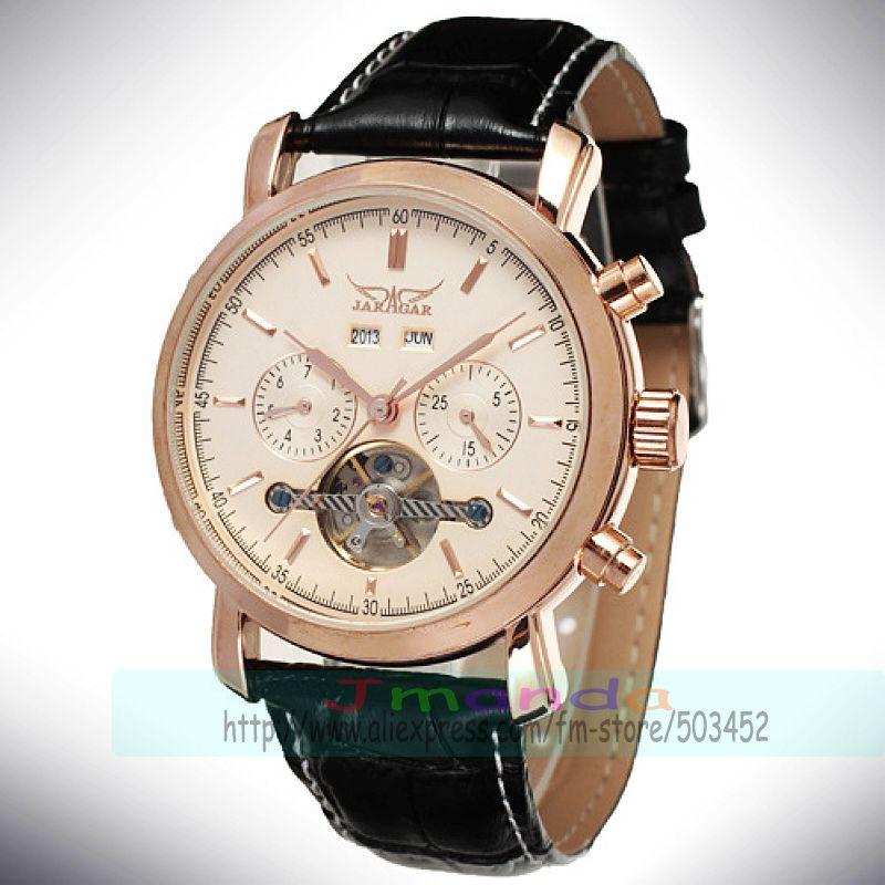 Wristwatches 50pcs/lot Jargar-A13 Big Round Dial Charming Mechanical Watch For Men Hollow Out High Quality Casual Leather Steel WristwatchWr, Black gold dial
Wristwatches 50pcs/lot Jargar-A13 Big Round Dial Charming Mechanical Watch For Men Hollow Out High Quality Casual Leather Steel WristwatchWr, Black gold dial