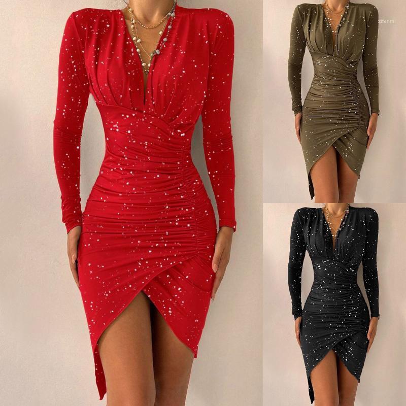 Casual Dresses Party For Women 2022 Fashion Elegant Stamping Sequins Dress Irregular-Hem Sexy Deep V-Neck Bodycon, Bk
Casual Dresses Party For Women 2022 Fashion Elegant Stamping Sequins Dress Irregular-Hem Sexy Deep V-Neck Bodycon, Bk