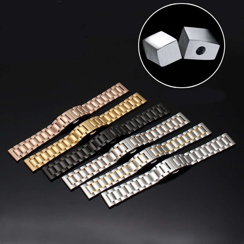 12 30 mm Big Size Stainless Steel Watch Band 14 15 16 17 18 19 20 21 22 23 24 26 28 Width Watches Strap Bracelet Replacement 220617