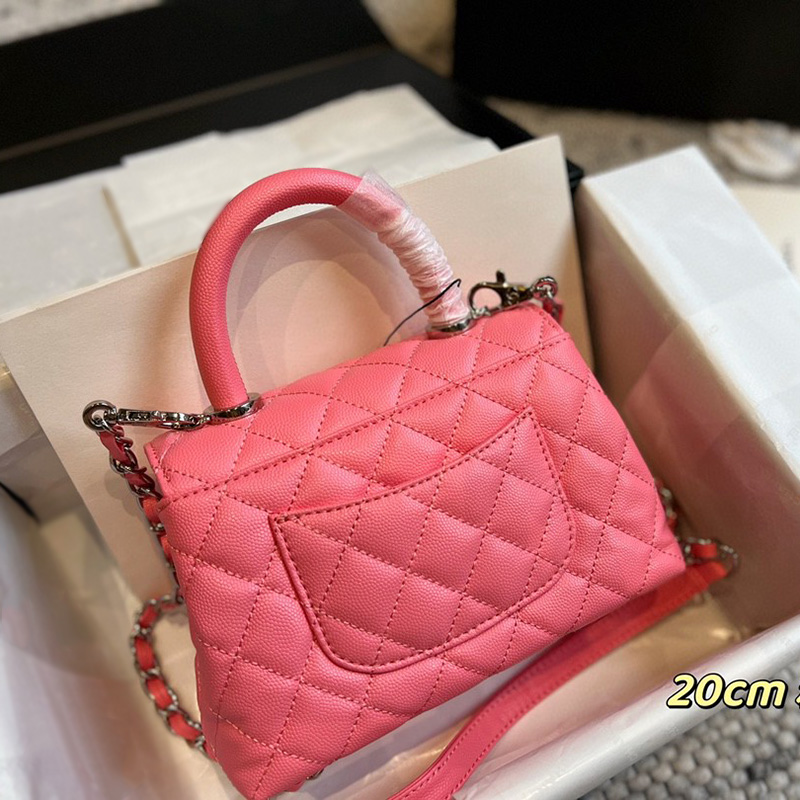 2022SsW Classic Mini Flap Co Top Handle Bags Quilted Caviar Leather Calfskin Multi Pochette Silver Metal Hardware Crossbody Shoulder Purse Designer Handbag 20*14CM, Box
2022SsW Classic Mini Flap Co Top Handle Bags Quilted Caviar Leather Calfskin Multi Pochette Silver Metal Hardware Crossbody Shoulder Purse Designer Handbag 20*14CM, Box