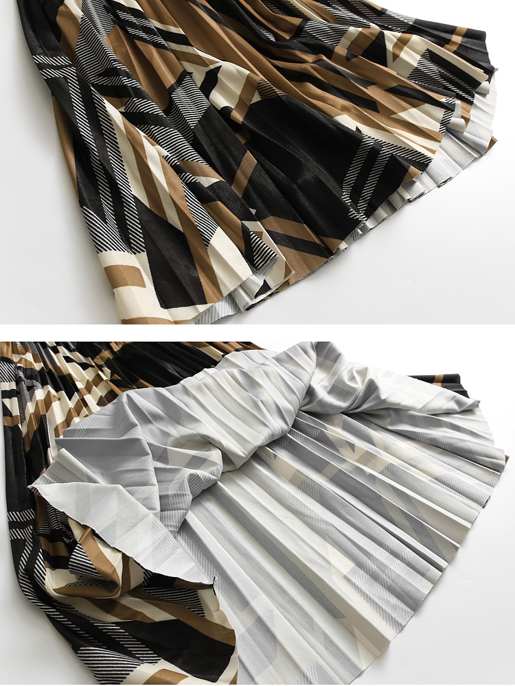 SURMIITRO Spring Summer Fashion Midi Long Pleated Skirt Women Korean Style Mid-Length High Waist A Line Female 220317