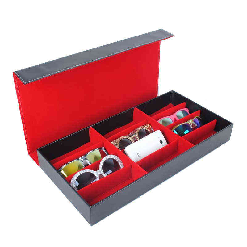 Jewelry Box 48*24*6Cm 12 Grid Storage Organizer Glasses Display Stand Holder organizer Eyewear Eyeglasses Box Sunglasses Case Case - view 4