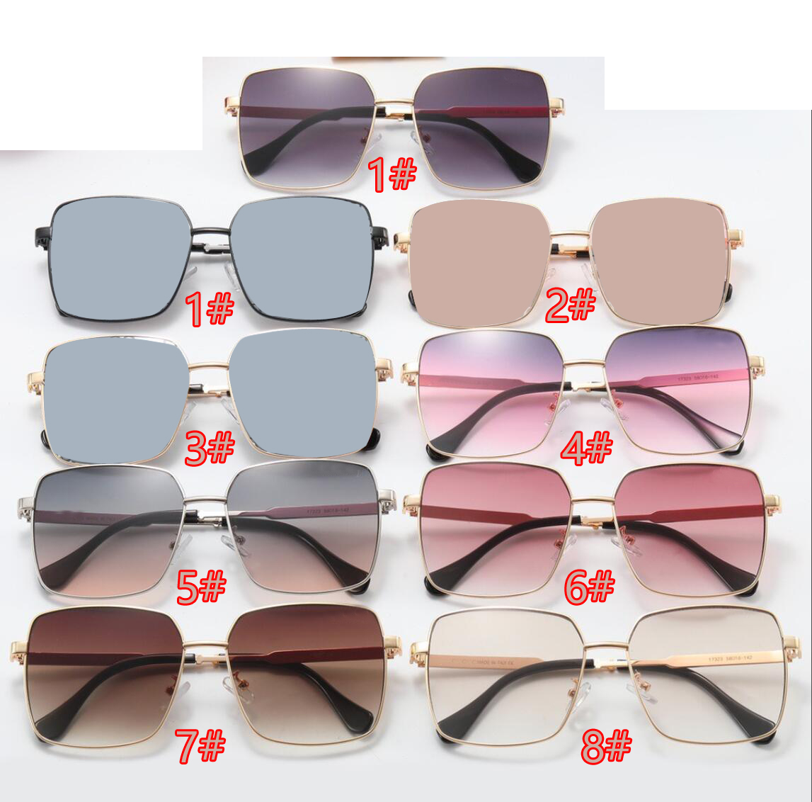 1PCS summer man metal frame fashion sunglasses woman outdoor driving glass Letters glasses silver black Fashion street shots vintage sunglass 8colors
1PCS summer man metal frame fashion sunglasses woman outdoor driving glass Letters glasses silver black Fashion street shots vintage sunglass 8colors