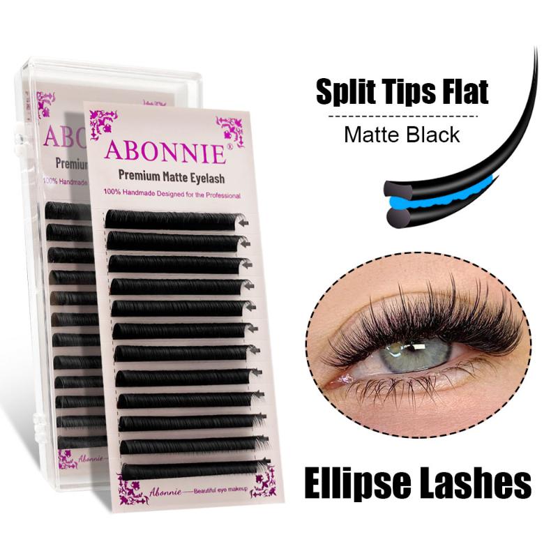 False Eyelashes Abonnie Ellipse Flat Extensions Split Tips Matte Volume Lashes BT Material Individual Eyelash Extension SupplyFalse
False Eyelashes Abonnie Ellipse Flat Extensions Split Tips Matte Volume Lashes BT Material Individual Eyelash Extension SupplyFalse