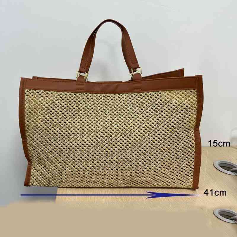 Fbag Evening bag Designer Straw Tote Bag Women Summer Handbag Luxury Shoulder Bucket Leather Crossbody Female Shopping Purses 220401, Black
Fbag Evening bag Designer Straw Tote Bag Women Summer Handbag Luxury Shoulder Bucket Leather Crossbody Female Shopping Purses 220401, Black