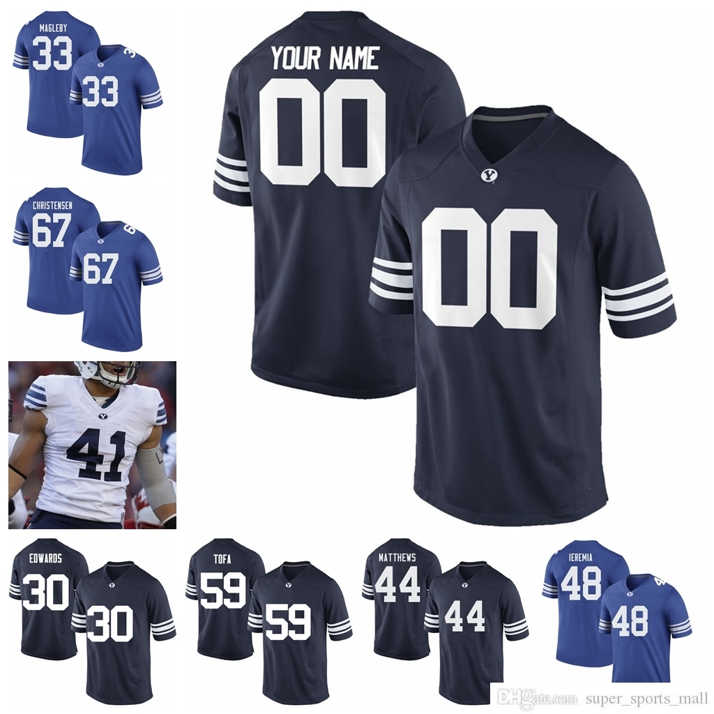 NCAA BYU Cougars College Football Jerseys 14 Ty Detmer Jersey 16 Sione Takitaki Ty'Son Williams Matt Bushman Kyle Van Noy Jerseys Custom Stitched shirt, Womens white with navy
NCAA BYU Cougars College Football Jerseys 14 Ty Detmer Jersey 16 Sione Takitaki Ty'Son Williams Matt Bushman Kyle Van Noy Jerseys Custom Stitched shirt, Womens white with navy