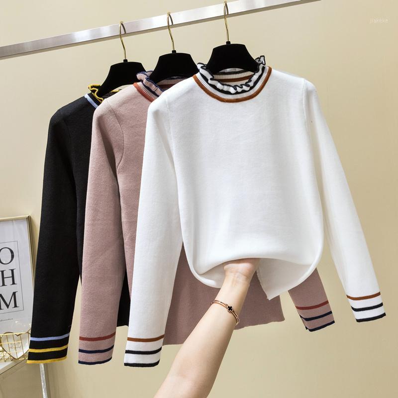 Women's Sweaters Women 2022 Spring Autumn Fashion Female Cute Half Turtleneck Pullovers Knitted Ladies Sweater Long Sleeve Tops A159, White
Women's Sweaters Women 2022 Spring Autumn Fashion Female Cute Half Turtleneck Pullovers Knitted Ladies Sweater Long Sleeve Tops A159, White
