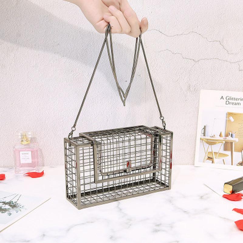 Evening Bags Hollow Out Clutch Bag Bird Cage Women Handbag Tote Metal Girls Top-Handle Purse Fashion Party Pouch BagEvening, Golden 1
Evening Bags Hollow Out Clutch Bag Bird Cage Women Handbag Tote Metal Girls Top-Handle Purse Fashion Party Pouch BagEvening, Golden 1