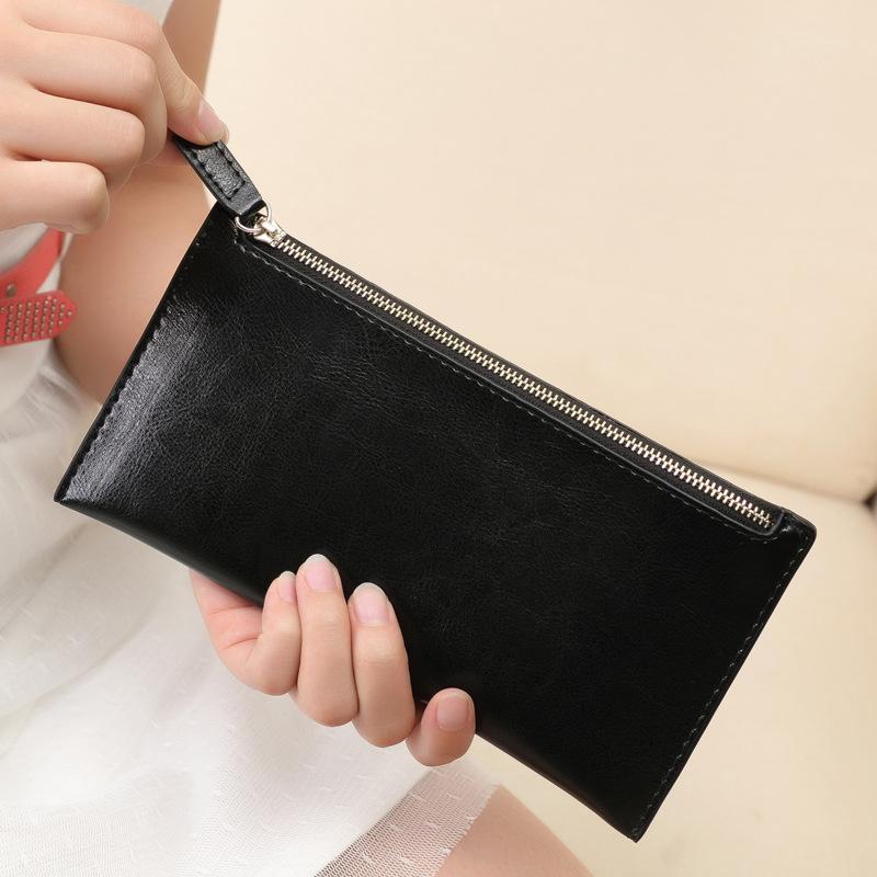 Card Holders Slim Genuine Leather Wallet Women Simple Holder Cover Fashion Long Zipper Phone Purse Clutch BagCard, Black
Card Holders Slim Genuine Leather Wallet Women Simple Holder Cover Fashion Long Zipper Phone Purse Clutch BagCard, Black