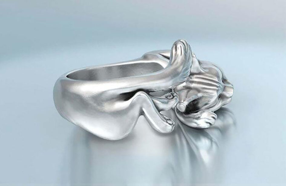 Vintage Cat Rings Women Jewelry Birthday Gift Trendy Open Size 925 Sterling Silver Ring Girl Party Accessores GC892