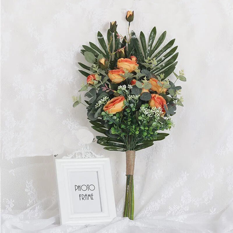 Hand flower forest is Korean-style holding flower living room bedroom decoration props simulation bouquet photo studio wedding photography travel phot