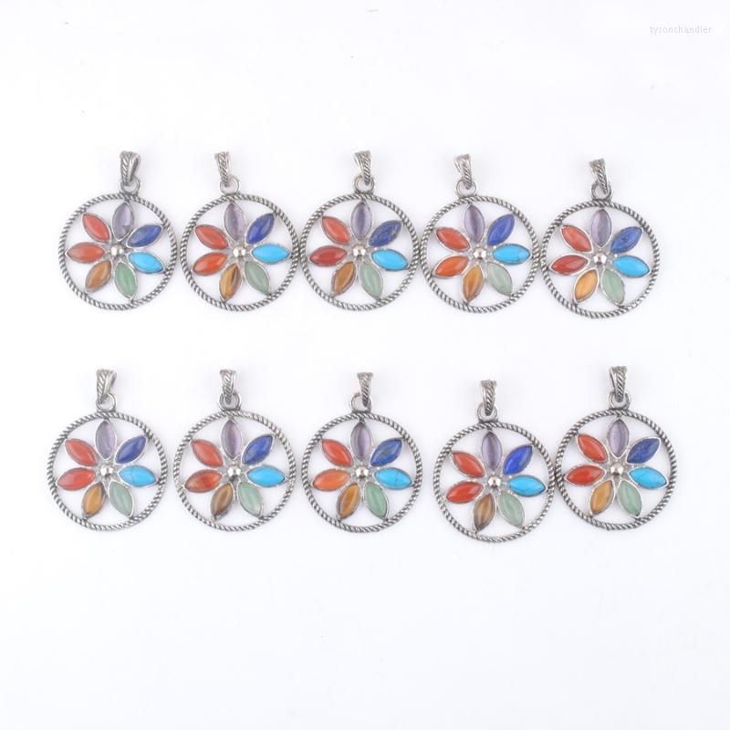 Pendant Necklaces 10Pcs Jewelry Multicolor Natural Gem Stone Leaf Flower Round Healing Reiki Chakra Charm Bead QN3267Pendant
Pendant Necklaces 10Pcs Jewelry Multicolor Natural Gem Stone Leaf Flower Round Healing Reiki Chakra Charm Bead QN3267Pendant