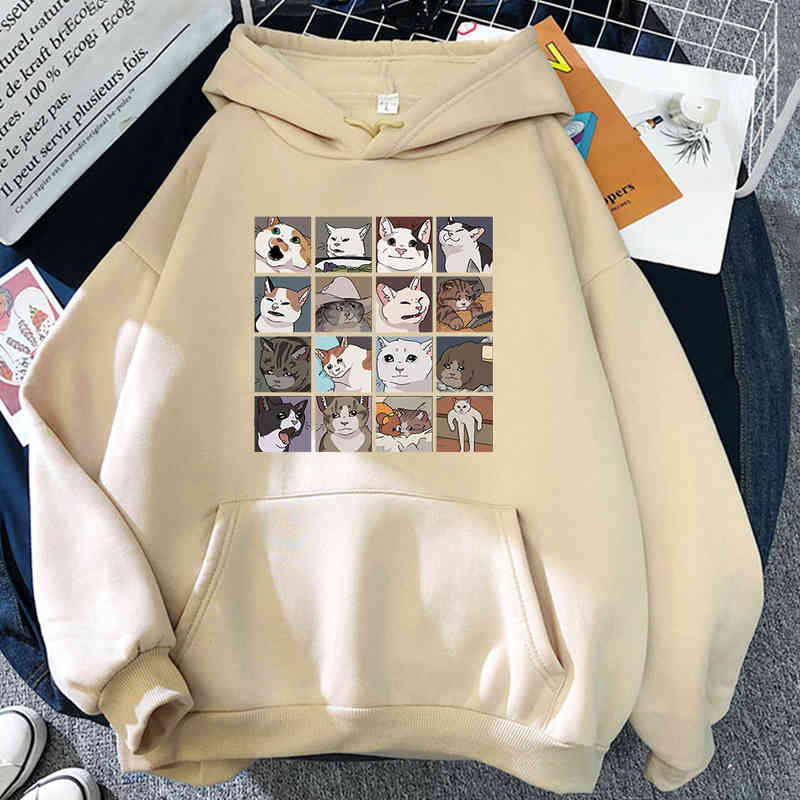 Meme Cats Puzzle Hoodie Harajuku Men Hoodies Street Korean Sweatshirts Long Sleeve Pullover Cartoon Clothes, Bk
Meme Cats Puzzle Hoodie Harajuku Men Hoodies Street Korean Sweatshirts Long Sleeve Pullover Cartoon Clothes, Bk