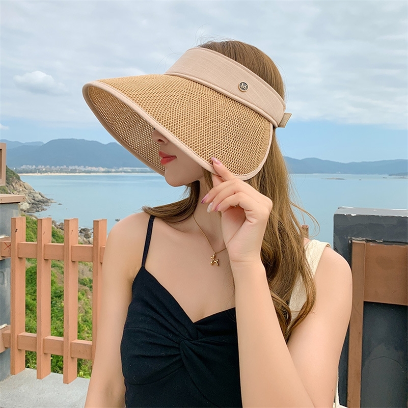 Empty Top 14CM Big Brim Sun Hat Foldable Portable Roll up Beach Summer Casual Straw Cap Visors Women Fisherman s 220616, Khaki
Empty Top 14CM Big Brim Sun Hat Foldable Portable Roll up Beach Summer Casual Straw Cap Visors Women Fisherman s 220616, Khaki