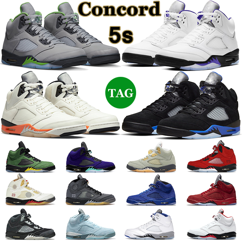 5 5s Men Basketball Shoes Concord Racer Blue Green Bean Moonlight Raging Bull Red Jade Horizon Sali White Stealth Sail Mens Trainers Outdoor Sports Sneakers 7-13, 19
5 5s Men Basketball Shoes Concord Racer Blue Green Bean Moonlight Raging Bull Red Jade Horizon Sali White Stealth Sail Mens Trainers Outdoor Sports Sneakers 7-13, 19