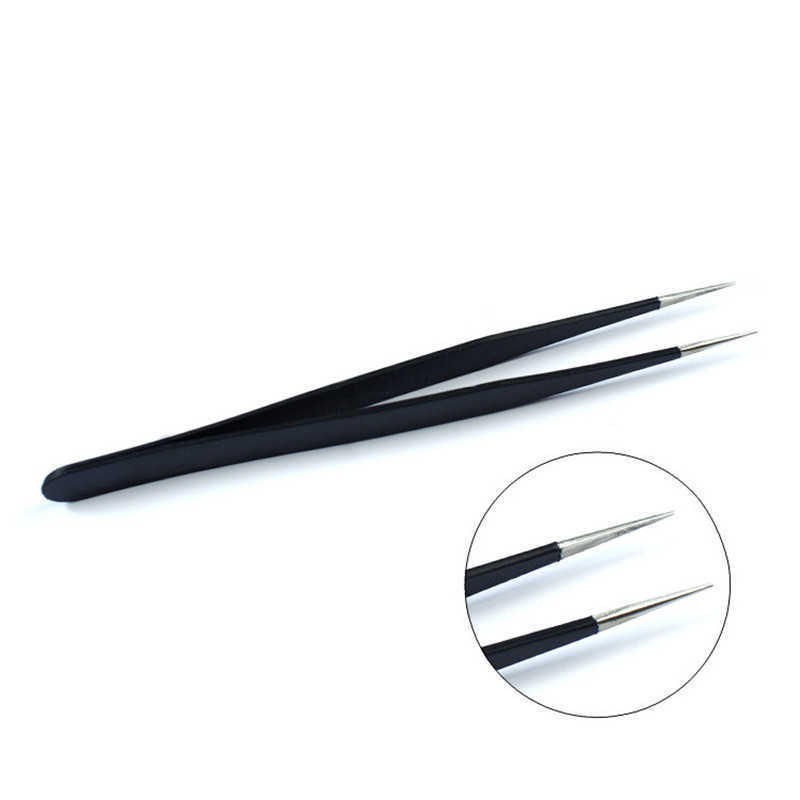 Stainless Steel Eyebrow Tweezers For Make Up 2021 Black Multipurpose Tweezers Tools For Nail Art Decoration