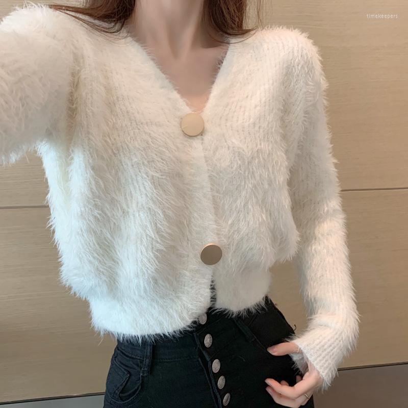 Women's Knits & Tees Soft Fur Knit Cardigan Y2k Mink Mohair Sweater Coat Long Sleeve V-Neck Harajuku Pink White Crop TopWomen Korean Time22
Women's Knits & Tees Soft Fur Knit Cardigan Y2k Mink Mohair Sweater Coat Long Sleeve V-Neck Harajuku Pink White Crop TopWomen Korean Time22