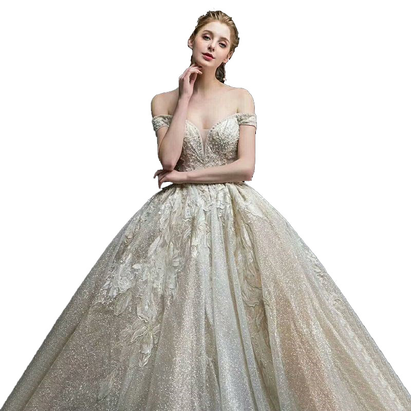 Unique Ball Gown Wedding Dress With Sleeveless Backless Jewel Bodice Applique Organza Cowl Backs Formal Occasion Custom Made Tulle Floor-length
