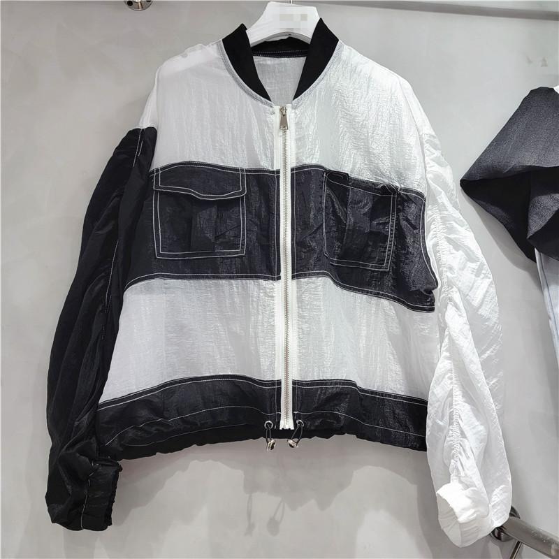 Women's Jackets SuperAen Summer 2022 Women's Contrast Color Patchwork Pocket Full Zipper Casual Loose JacketsWomen's, Khaki
Women's Jackets SuperAen Summer 2022 Women's Contrast Color Patchwork Pocket Full Zipper Casual Loose JacketsWomen's, Khaki