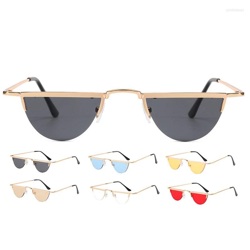 Sunglasses High Quality Retro Metal Lovely Funky Small Half Frame Semicircle UV Protection Sun Glasses For Men WomenSunglasses
Sunglasses High Quality Retro Metal Lovely Funky Small Half Frame Semicircle UV Protection Sun Glasses For Men WomenSunglasses