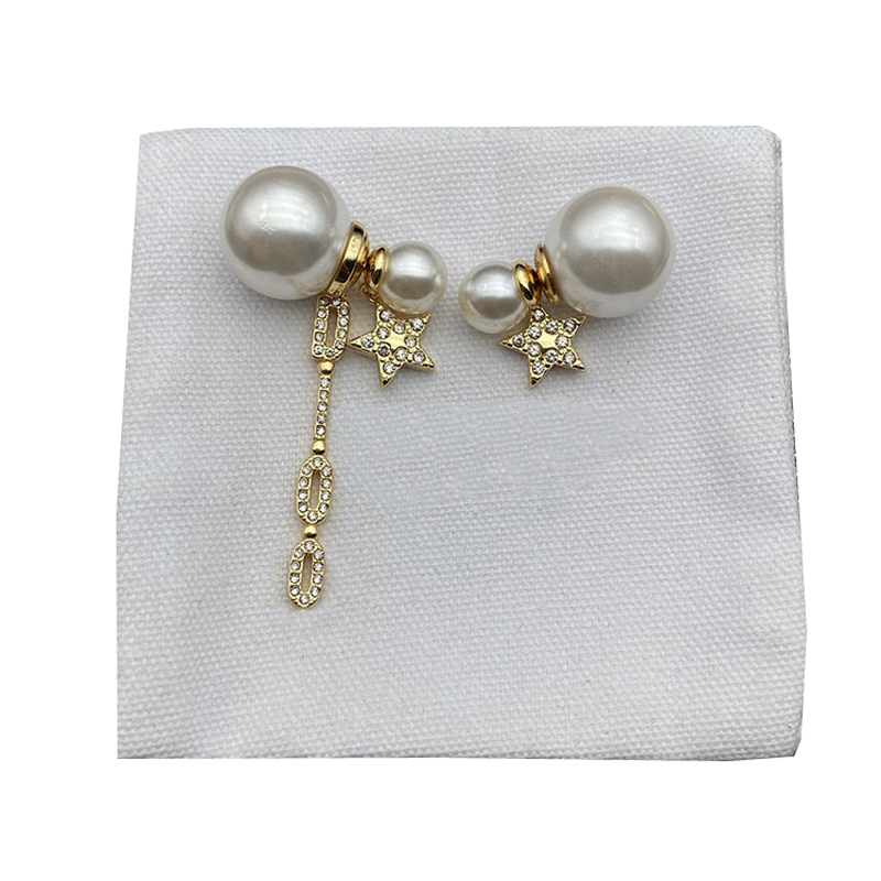 Womens Luxury Stud Earrings Pearl Diamond Female Letter Designer Earring Fashion High-end Dress Jewelry Wedding Engagement Gift
Womens Luxury Stud Earrings Pearl Diamond Female Letter Designer Earring Fashion High-end Dress Jewelry Wedding Engagement Gift