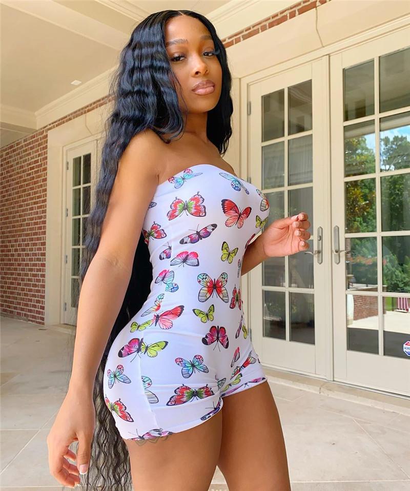 Women' Jumpsuits & Rompers Plus Size Butterfly Print Fashion Women Strapless Off Shoulder Playsuit Jumpsuit Club Party Shorts Clothes, White
Women' Jumpsuits & Rompers Plus Size Butterfly Print Fashion Women Strapless Off Shoulder Playsuit Jumpsuit Club Party Shorts Clothes, White