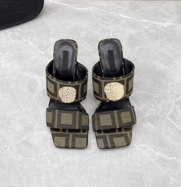 Women's co designer shoes slippers fashion lettered printed leather high heels 6cm, 10cm luxury wedding party dress shoes sizes 34-41, Heel 6cm
Women's co designer shoes slippers fashion lettered printed leather high heels 6cm, 10cm luxury wedding party dress shoes sizes 34-41, Heel 6cm