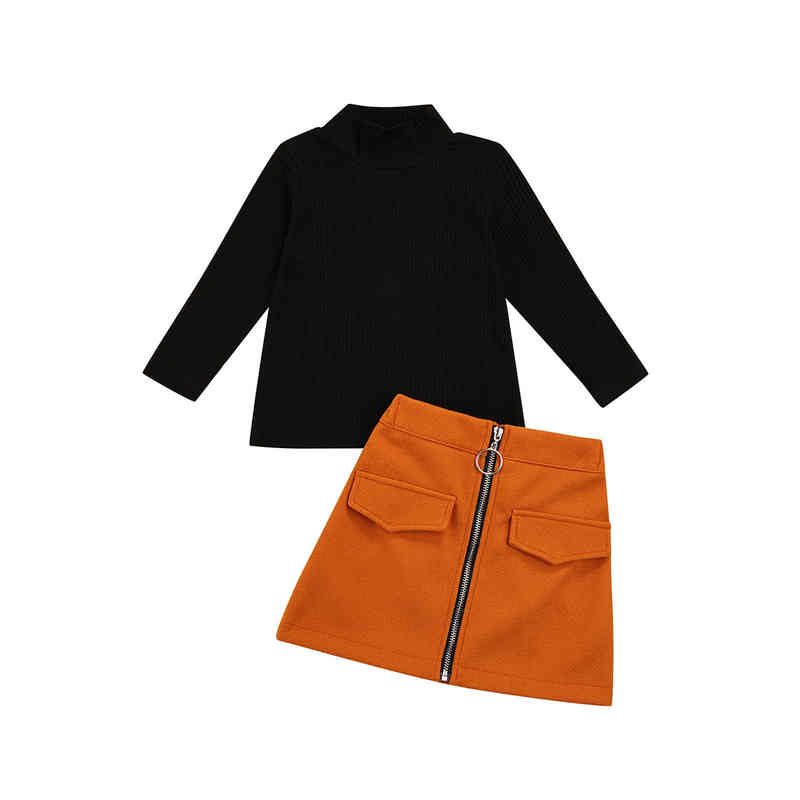 Citgeett Autumn Kids Girls Sweet Style Outfit Solid Color Long Sleeve Half High Collar Tops/ Zipper Short Skirt Clothing set J220712, Red
Citgeett Autumn Kids Girls Sweet Style Outfit Solid Color Long Sleeve Half High Collar Tops/ Zipper Short Skirt Clothing set J220712, Red