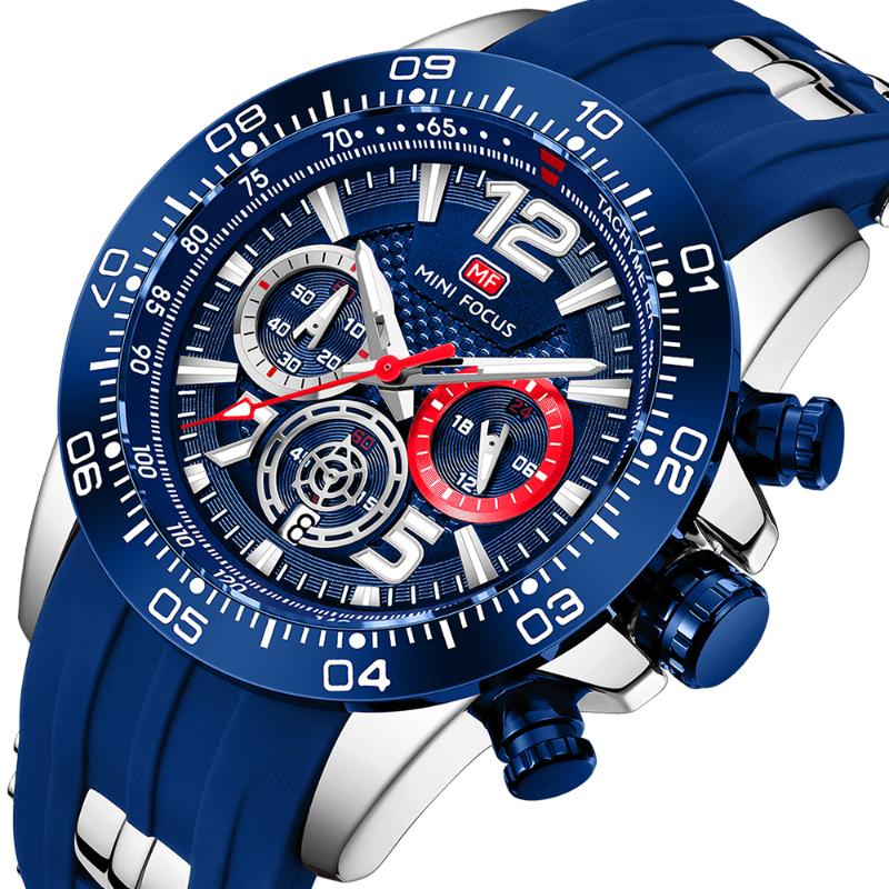 Wristwatches Men's Watches Sports Multifunction Sub-Dials Chronograph Luminous Hands Waterproof Relogio Masculino Silicone StrapWristwat, Mf0290g06
Wristwatches Men's Watches Sports Multifunction Sub-Dials Chronograph Luminous Hands Waterproof Relogio Masculino Silicone StrapWristwat, Mf0290g06